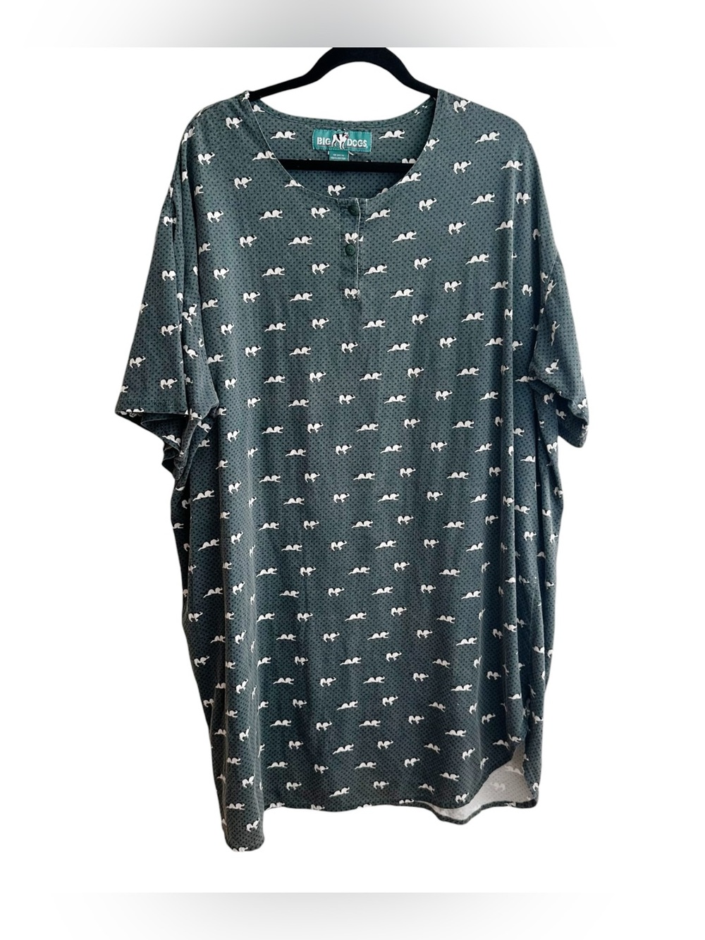 Big Dogs Vintage Henley Sleep Shirt Pajamas